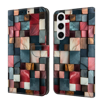 Crystal-Like Painted Vegan Leather Phone Case, For Samsung Galaxy S23 5G