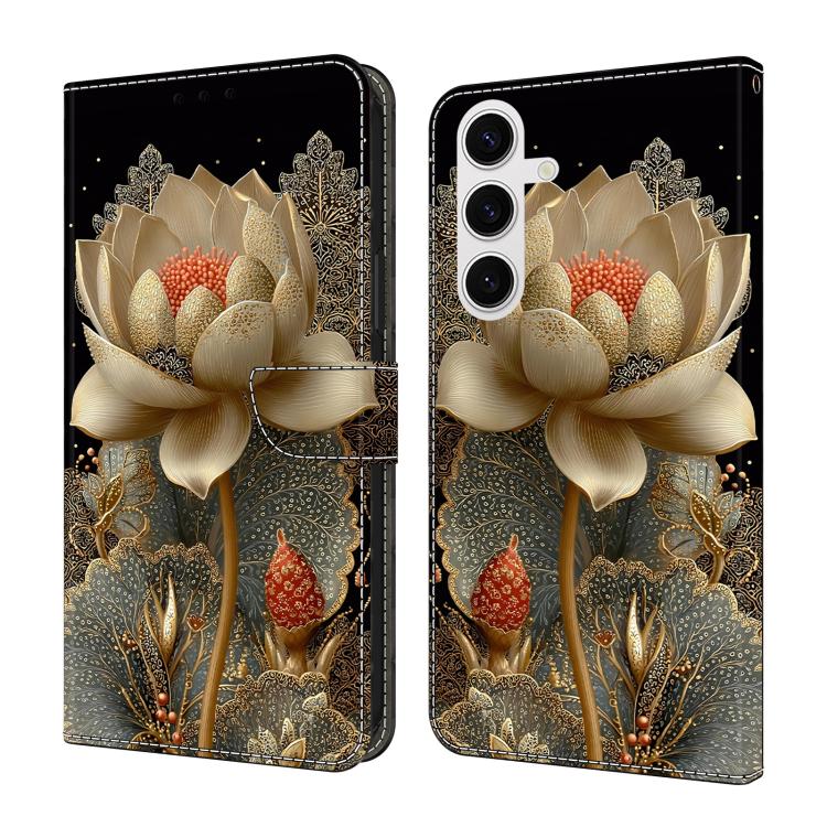 Crystal-Like Painted Vegan Leather Phone Case, For Samsung Galaxy S23 5G
