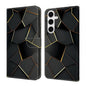 Crystal-Like Painted Vegan Leather Phone Case, For Samsung Galaxy S23 5G