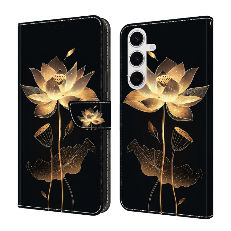 Crystal-Like Painted Vegan Leather Phone Case, For Samsung Galaxy S25 Edge 5G, For Samsung Galaxy S24 / S25 5G, For Samsung Galaxy S24+ / S25+ 5G, For Samsung Galaxy S25 Ultra 5G