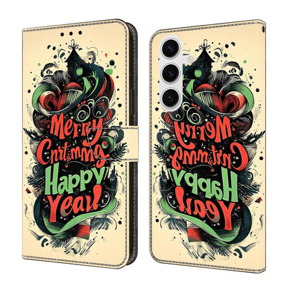 Crystal-Like Painted Vegan Leather Phone Case, For Samsung Galaxy S25 Edge 5G, For Samsung Galaxy S24 / S25 5G, For Samsung Galaxy S24+ / S25+ 5G, For Samsung Galaxy S25 Ultra 5G