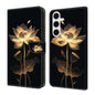 Crystal-Like Painted Vegan Leather Phone Case, For Samsung Galaxy S24 FE 5G, For Samsung Galaxy S24 Ultra 5G, For Samsung Galaxy S23 Ultra 5G, For Samsung Galaxy S23+ 5G