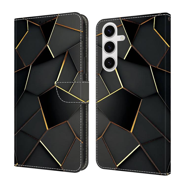 Crystal-Like Painted Vegan Leather Phone Case, For Samsung Galaxy S24 FE 5G, For Samsung Galaxy S24 Ultra 5G, For Samsung Galaxy S23 Ultra 5G, For Samsung Galaxy S23+ 5G
