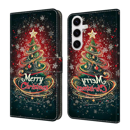 Crystal-Like Painted Vegan Leather Phone Case, For Samsung Galaxy S26+ 5G, For Samsung Galaxy S26 Ultra 5G, For Samsung Galaxy S26 5G, For Samsung Galaxy S25 FE 5G