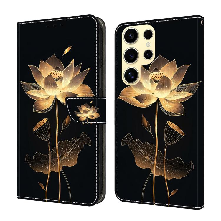 Crystal-Like Painted Vegan Leather Phone Case, For Samsung Galaxy S24 FE 5G, For Samsung Galaxy S24 Ultra 5G, For Samsung Galaxy S23 Ultra 5G, For Samsung Galaxy S23+ 5G