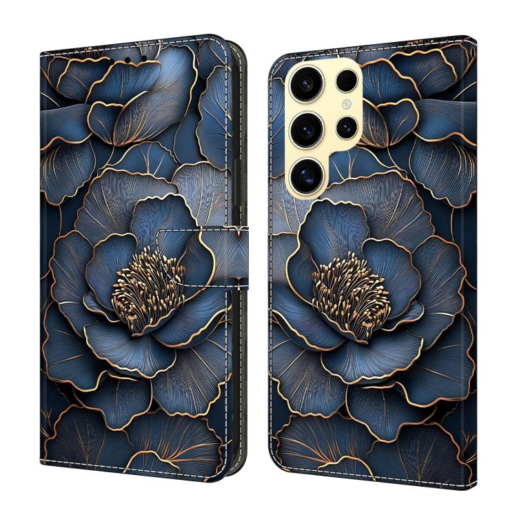 Crystal-Like Painted Vegan Leather Phone Case, For Samsung Galaxy S25 Edge 5G, For Samsung Galaxy S24 / S25 5G, For Samsung Galaxy S24+ / S25+ 5G, For Samsung Galaxy S25 Ultra 5G