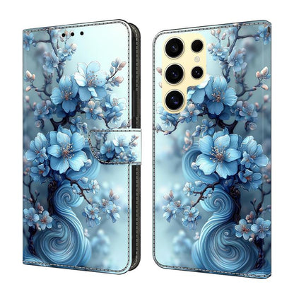 Crystal-Like Painted Vegan Leather Phone Case, For Samsung Galaxy S26+ 5G, For Samsung Galaxy S26 Ultra 5G, For Samsung Galaxy S26 5G, For Samsung Galaxy S25 FE 5G