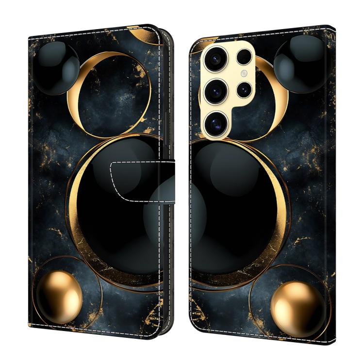 Crystal-Like Painted Vegan Leather Phone Case, For Samsung Galaxy S26+ 5G, For Samsung Galaxy S26 Ultra 5G, For Samsung Galaxy S26 5G, For Samsung Galaxy S25 FE 5G