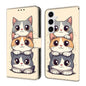 Crystal-Like Painted Vegan Leather Phone Case, For Samsung Galaxy S26+ 5G, For Samsung Galaxy S26 Ultra 5G, For Samsung Galaxy S26 5G, For Samsung Galaxy S25 FE 5G