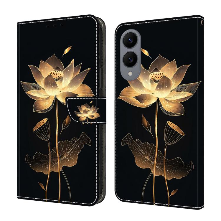 Crystal-Like Painted Vegan Leather Phone Case, For Samsung Galaxy S25 Edge 5G, For Samsung Galaxy S24 / S25 5G, For Samsung Galaxy S24+ / S25+ 5G, For Samsung Galaxy S25 Ultra 5G