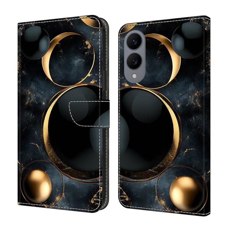 Crystal-Like Painted Vegan Leather Phone Case, For Samsung Galaxy S25 Edge 5G, For Samsung Galaxy S24 / S25 5G, For Samsung Galaxy S24+ / S25+ 5G, For Samsung Galaxy S25 Ultra 5G