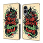 Crystal-Like Painted Vegan Leather Phone Case, For Samsung Galaxy S25 Edge 5G, For Samsung Galaxy S24 / S25 5G, For Samsung Galaxy S24+ / S25+ 5G, For Samsung Galaxy S25 Ultra 5G