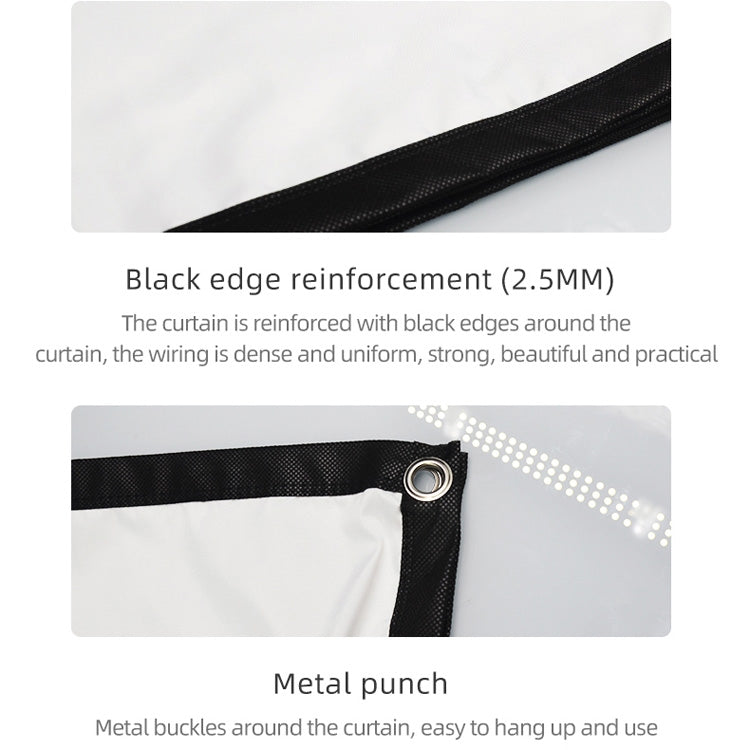 Simple Folding High Density Polyester Projector Film Curtain, Size:60 inch (16:9) Projection Area: 132x75cm