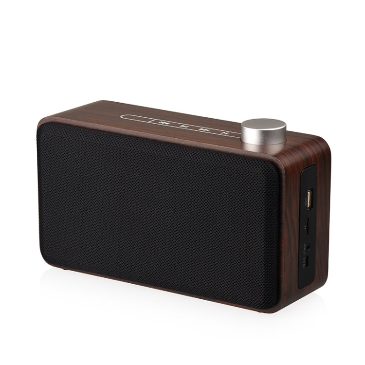 W5A Subwoofer Fabric Wooden Touch Bluetooth Speaker, Support TF Card & U Disk & 3.5mm AUX
