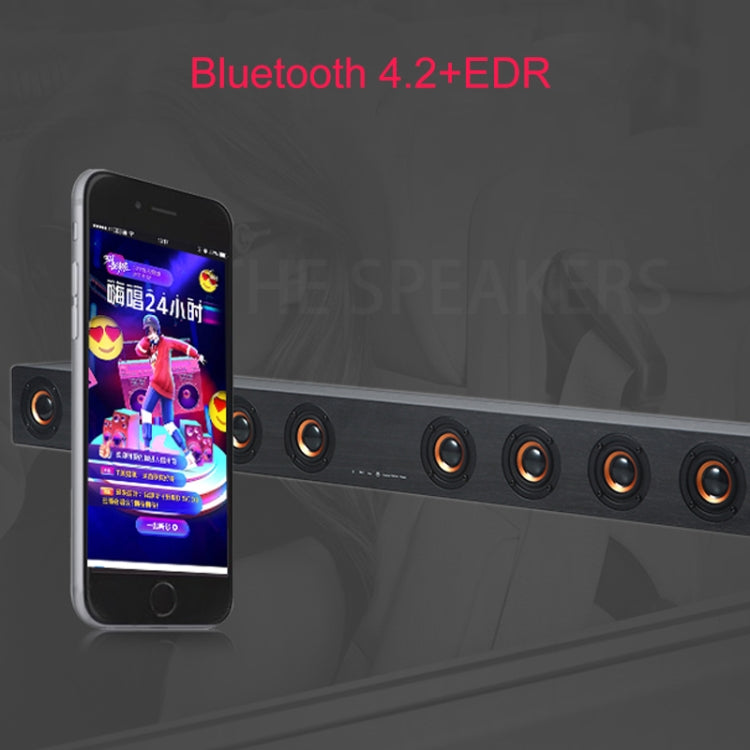 D90 Subwoofer Wooden Bluetooth 4.2 Speaker with Remote Control, Support TF Card & 3.5mm AUX Coaxial & Optical Fiber & U Disk