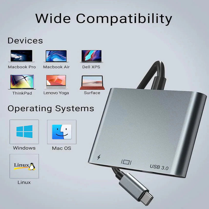 USB3.1-C Type-C To HUB Adapter 9eight5