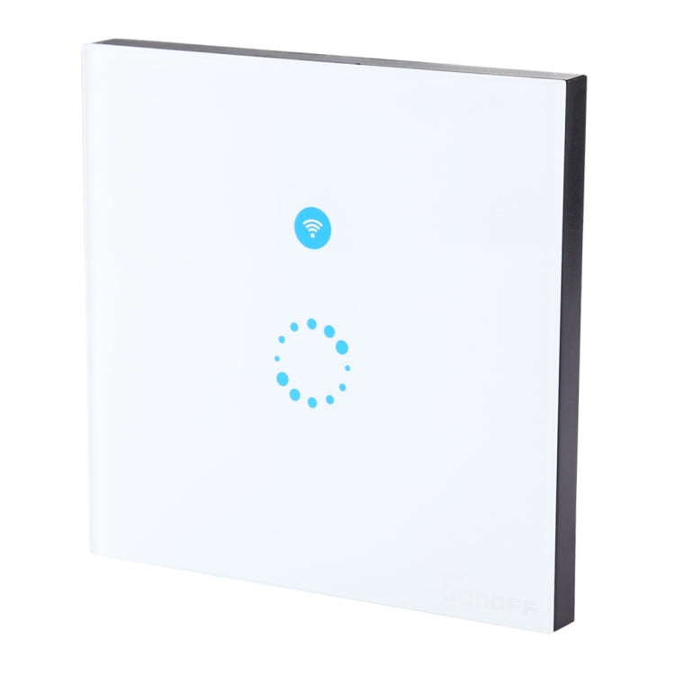 Sonoff  Touch 86mm 1 Gang Tempered Glass Panel Wall Switch Smart Home Light Touch Switch, Compatible with Alexa and Google Home, AC 90V-250V 400W 2A