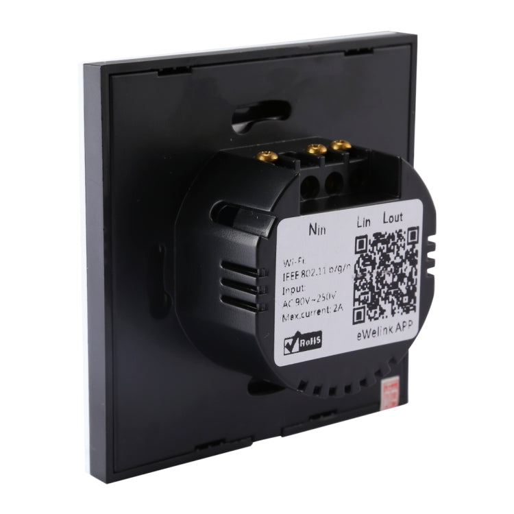 Sonoff  Touch 86mm 1 Gang Tempered Glass Panel Wall Switch Smart Home Light Touch Switch, Compatible with Alexa and Google Home, AC 90V-250V 400W 2A