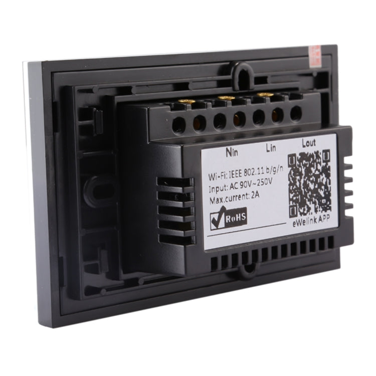 Sonoff  Touch 120mm 1 Gang Tempered Glass Panel Wall Switch Smart Home Light Touch Switch, Compatible with Alexa and Google Home, AC 90V-250V 400W 2A