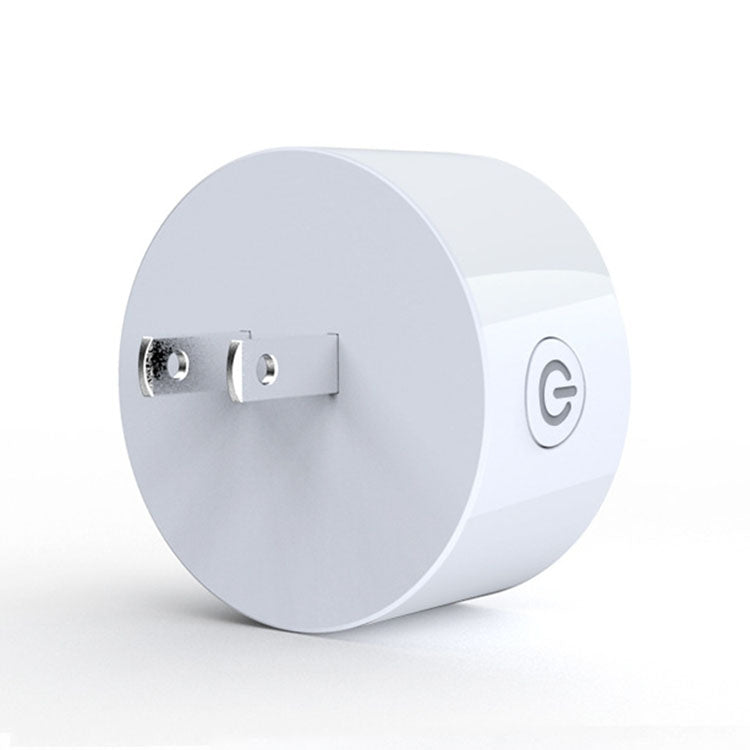 10A Round Shape WiFi Mini Plug APP Remote Control Timer Smart Socket, Support Alexa & Google Home, AC 100-240V, JP / US Plug