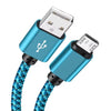 Charger Cable for Samsung Phones & Tablets (Blue), Type B (Micro USB) - 2m