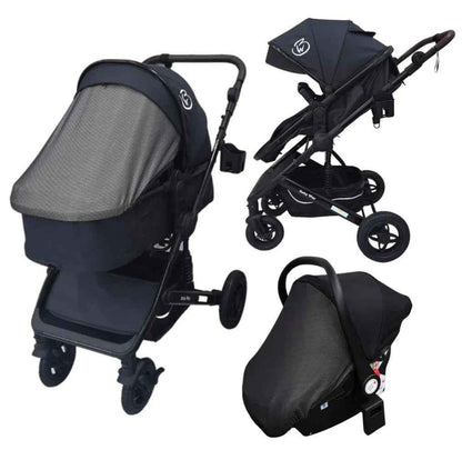Preorder - Evolve 3 in 1 Stroller + Bassinet + i-Size Capsule Travel System with Sunshade Sets and Mattress + Food Tray
