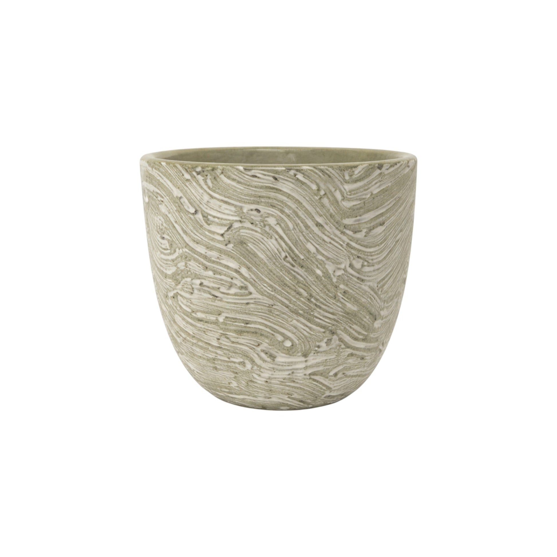 Frankly Cotton Textured Marble Ceramic Pot Nest & Stem Homewares