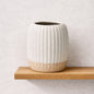 Frankly Cotton Column Ribbed Ceramic Vase Nest & Stem Homewares