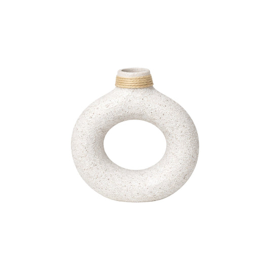 Frankly Cotton Textured Ring Ceramic Vase Nest & Stem Homewares