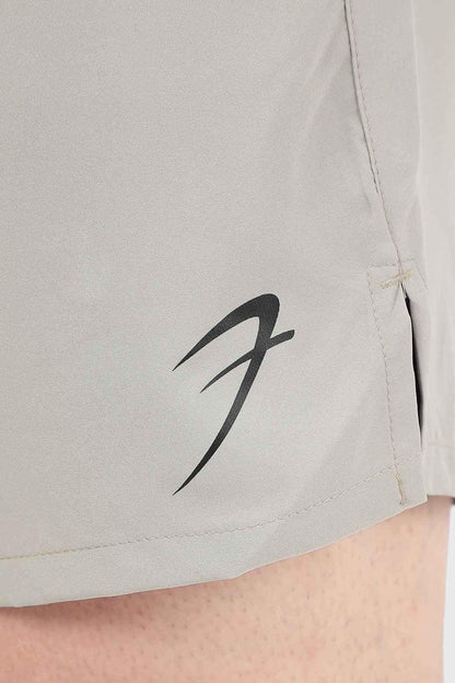 2 in 1 Compression Shorts Beige