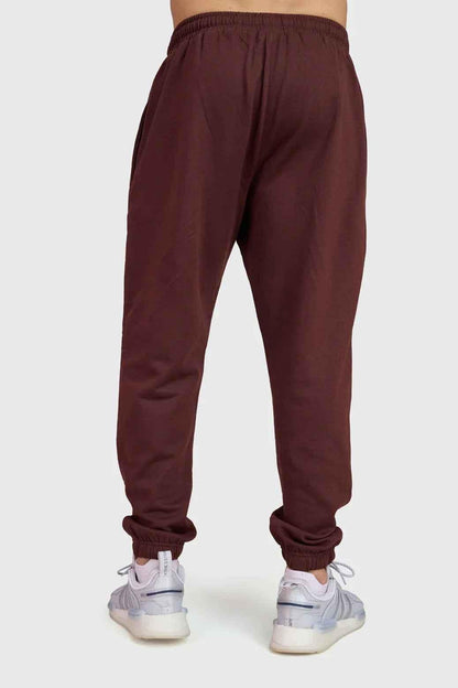 Signature Oversized Band Joggers Brown