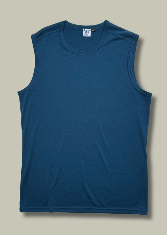 Men's Garage Tank Top - 100% Merino Wool, Gibraltar Merino 365 NZ
