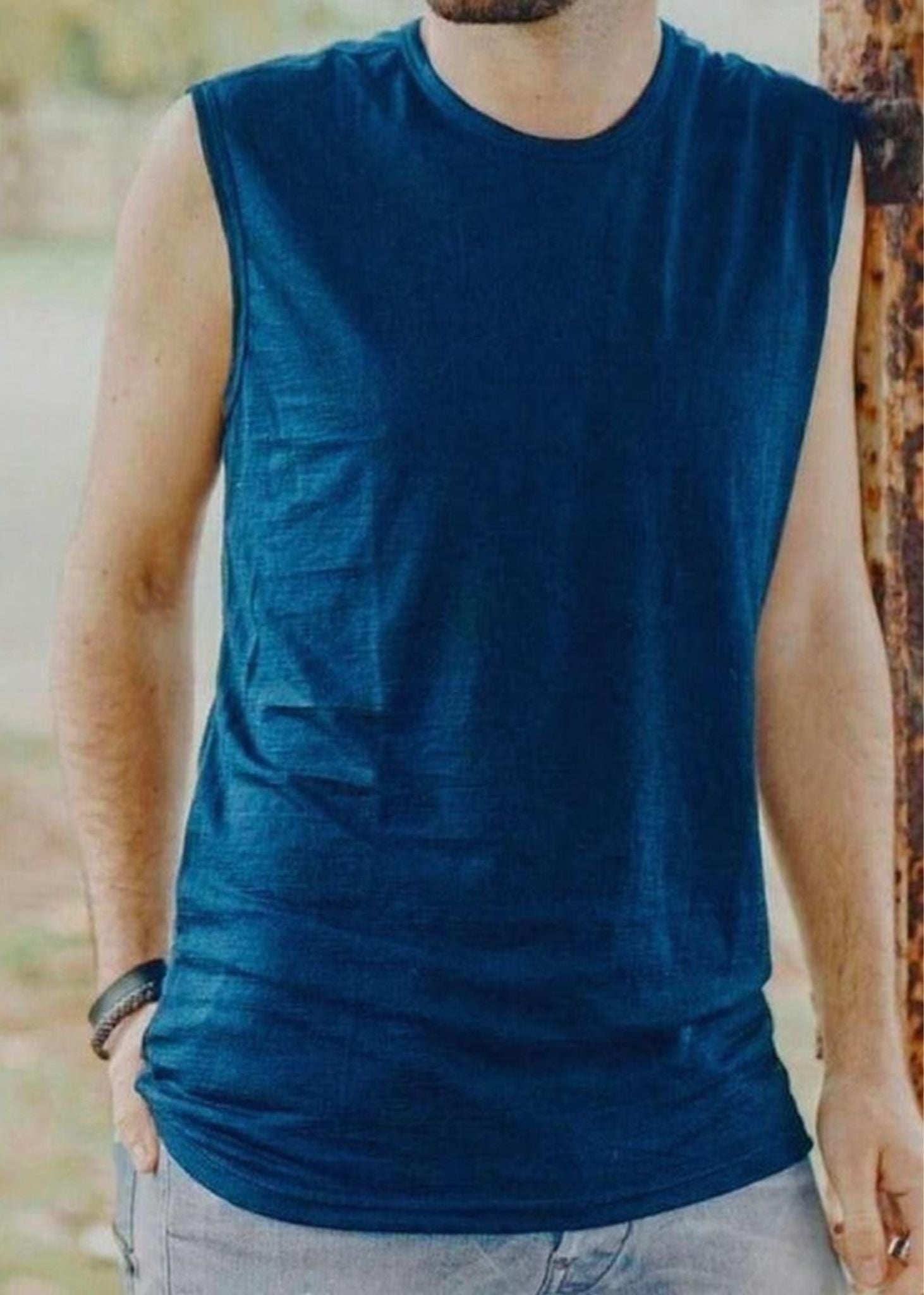 Men's Garage Tank Top - 100% Merino Wool, Gibraltar Merino 365 NZ