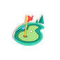 Golf Green Charm Walkieez
