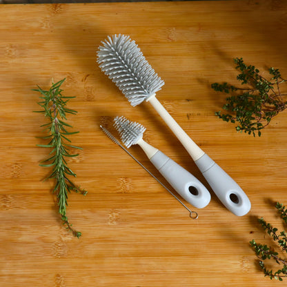 Silicone Baby Bottle Brush Set - 3 Piece Cleaning Kit