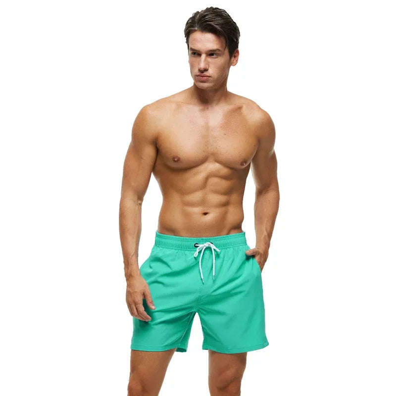 DATIFER Men's Solid Boardshorts - ShopHub