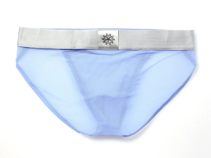 BRAVE PERSON Sexy Transparent Men's Briefs - Breathable Mesh Low-Waist Underwear for Ultimate Comfort