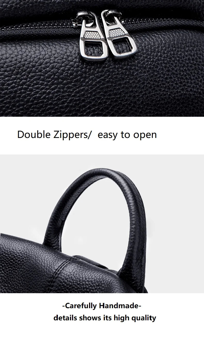 ZOOLER Hot Seller Women Cow Backpack 100% Genuine Leather Backpack Causal School Bags Travel Cowskin Female Backpacks#Z186