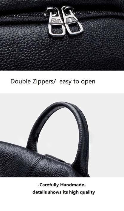 ZOOLER Hot Seller Women Cow Backpack 100% Genuine Leather Backpack Causal School Bags Travel Cowskin Female Backpacks#Z186