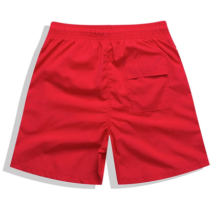 Datifer brand men's summer boardshorts with nylon material, solid mesh lining, drawstring waistband, suitable for surfing and sports.