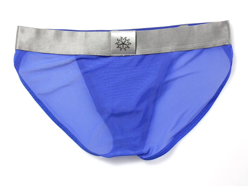 BRAVE PERSON Sexy Transparent Men's Briefs - Breathable Mesh Low-Waist Underwear for Ultimate Comfort
