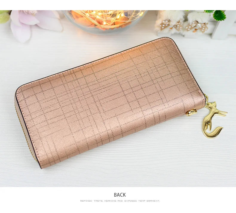 FOXER Women's Split Leather Wallet
