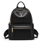 FOXER Brand  Women Cute Fashion Backpack Lady Leather +Microfiber Simple Travel School Bag Book Purse Quality Soft Daypack Gift