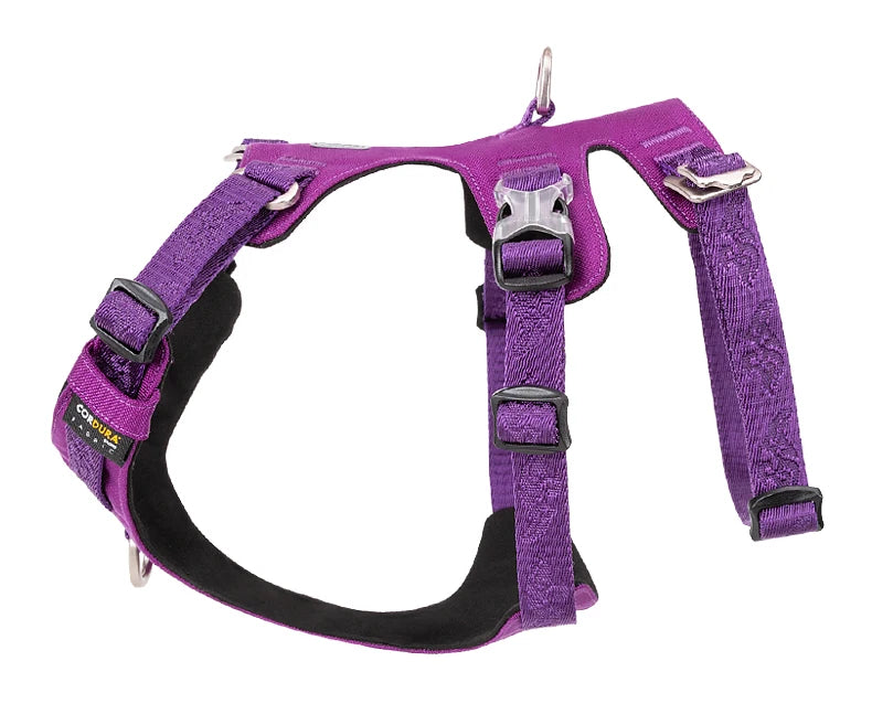 TRUELOVE Pet Nylon Harness Light-weight Double-H Shape Embroidery 5 Adjustable Positions Medium and Large Dog Waterproof  YH1807