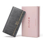 FOXER Women's Split Leather Long Wallet