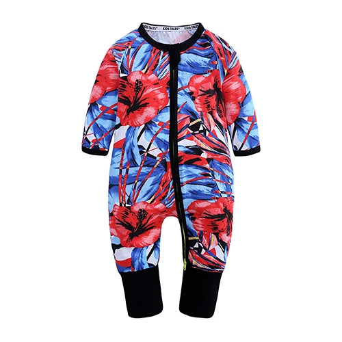 Kids Tales Everyday Wonder Cotton-Stretch Zip Baby Romper