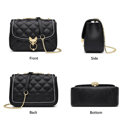 FOXER Split Leather Crossbody Bag