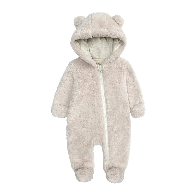 Kids Tales Cosy Cub Cotton-Lined Hooded Baby Romper