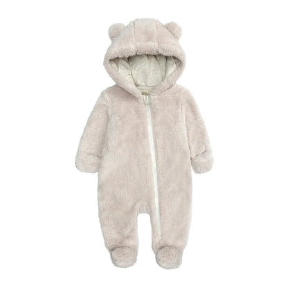 Kids Tales Cosy Cub Cotton-Lined Hooded Baby Romper