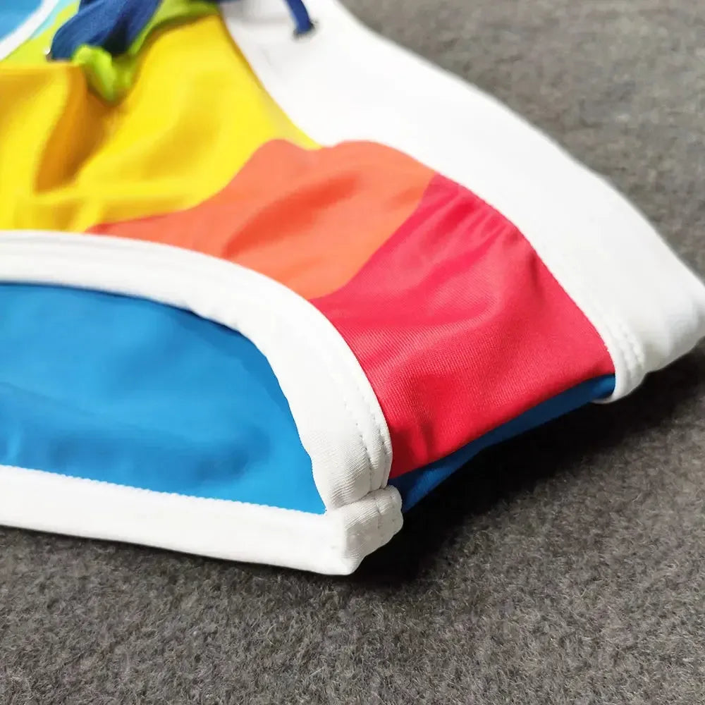 UXH Padded Contrast Colour Swim Briefs - ShopHub